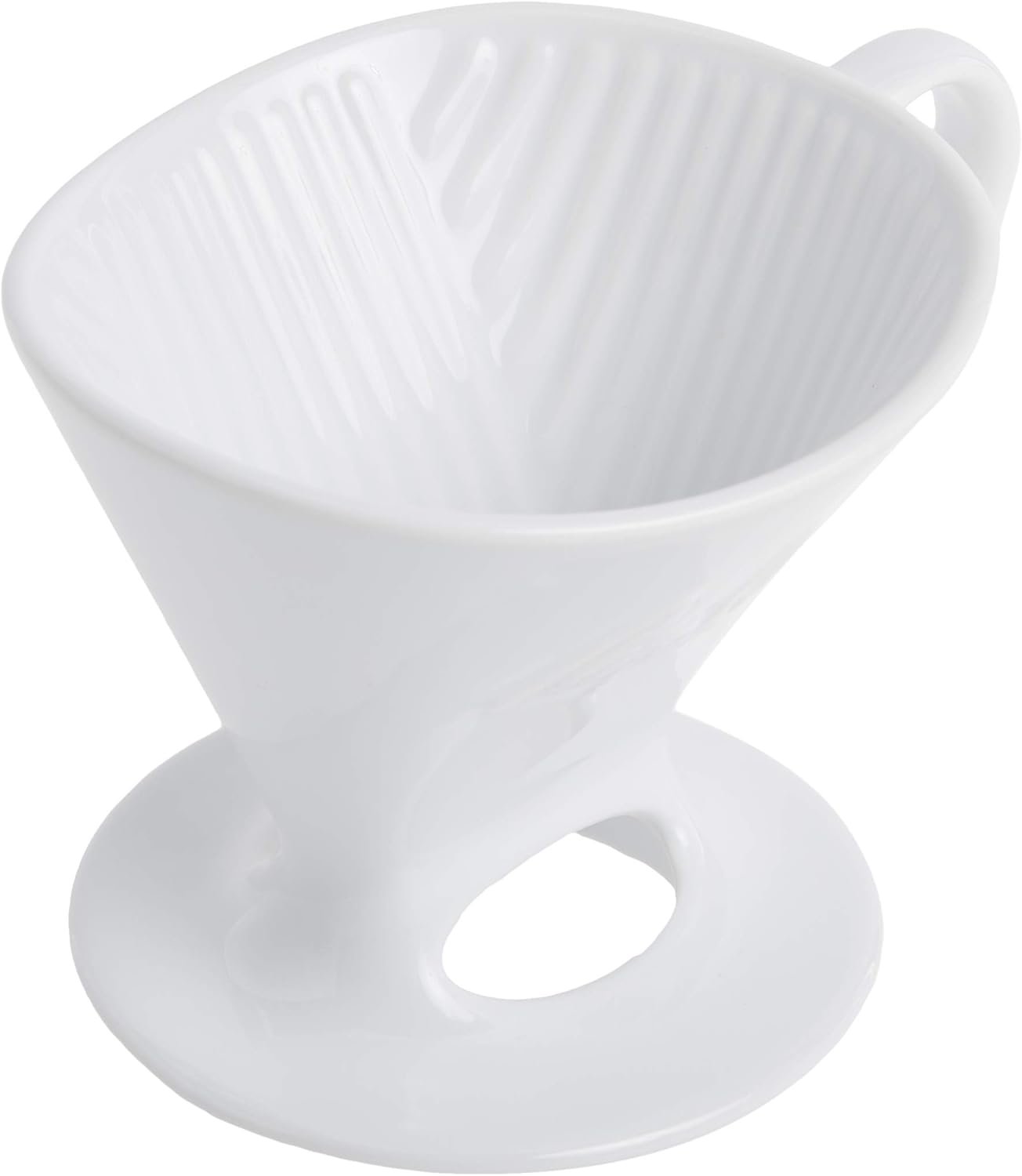 Melitta SS PO WH Ceramic Signature Series Pour-Over Coffee Maker, Glossy White - Image 4