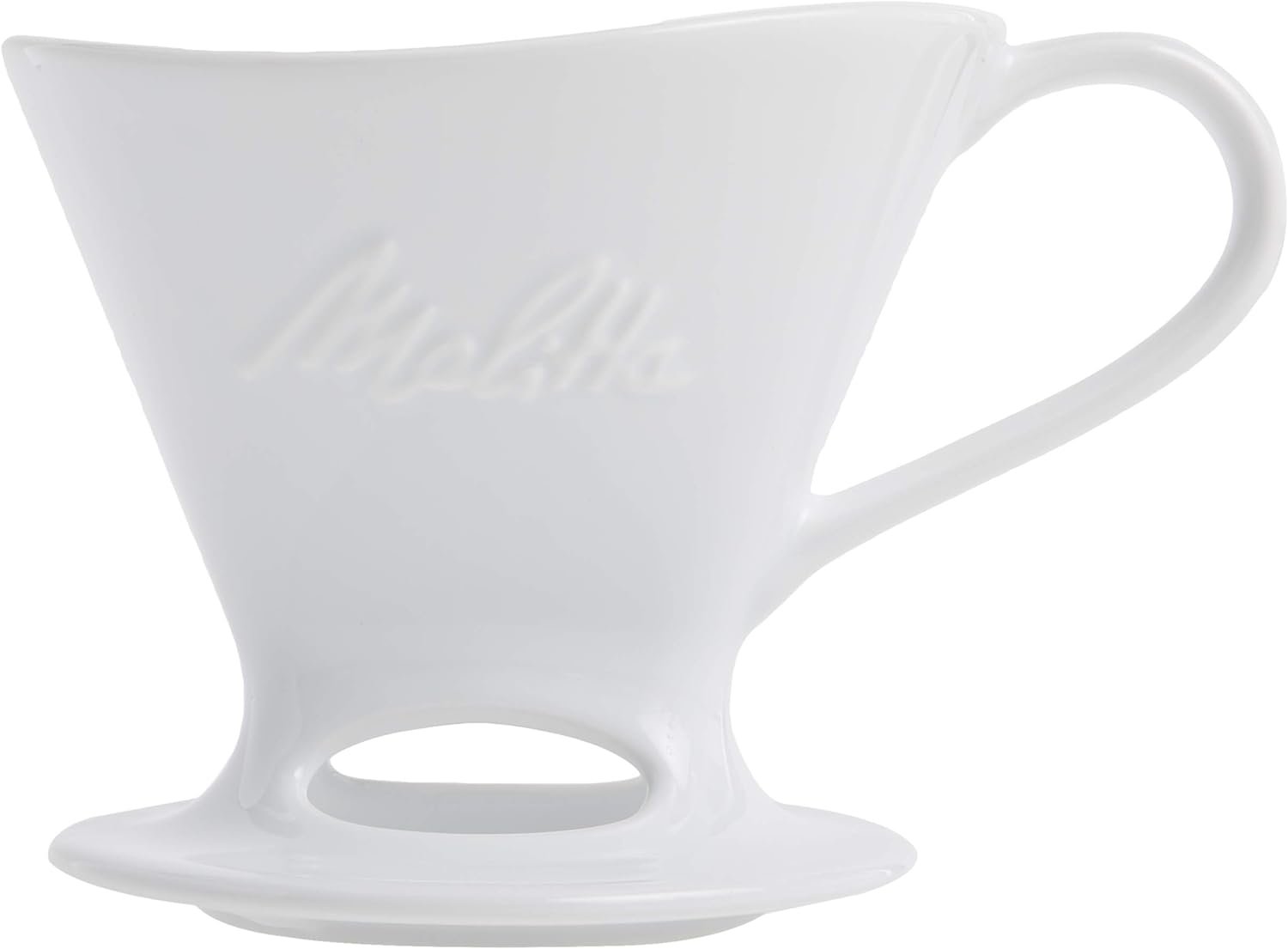 Melitta SS PO WH Ceramic Signature Series Pour-Over Coffee Maker, Glossy White - Image 3