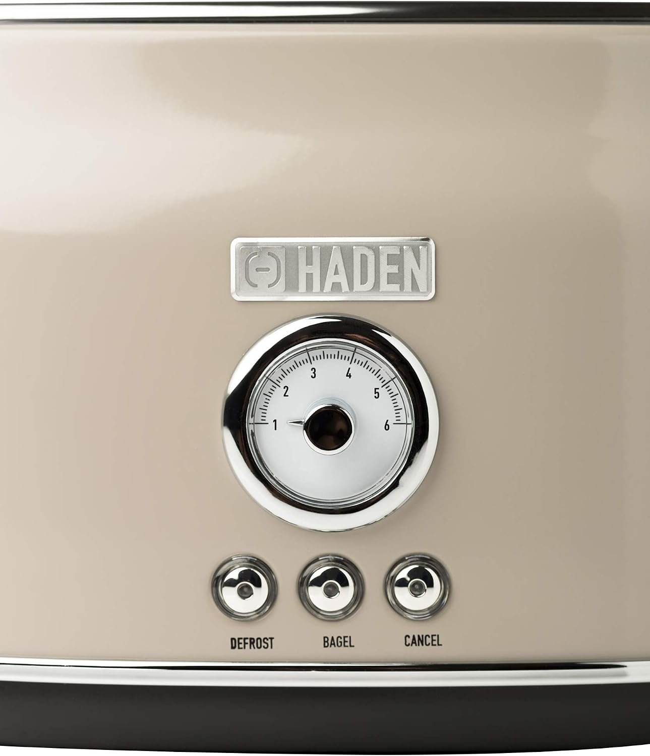 Haden Dorset 75003 Stainless Steel 900W Retro Toaster 2 Slice Wide Slot w/Removable Crumb Tray and Settings, Putty Beige Toasters w/Adjustable Browning Control, Smart Toaster - Image 6