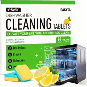 Dishwasher Cleaning Tablets 24 Pack Dishwasher Cleaner Limescale Remover