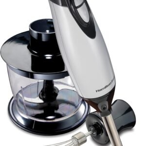 Hamilton Beach 2 Speed Hand Blender with Blending Wand, Whisk and Chopping Bowl Attachments, 59765C