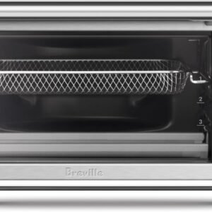 Breville BOV680BSS Smart Oven Air Fryer Compact, Brushed Stainless Steel | Enjoy crispy snacks, leftovers and meals with this small countertop oven with 5 air fry and 5 cooking functions