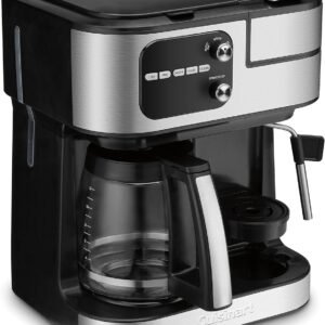 Cuisinart Coffee Maker, 4-in-1, 12-Cup Carafe & Single-Serve | Drip coffee maker & single-serve coffee machine with pod compatibility, 3 brew sizes, strength control & frother, SS-4N1NASC