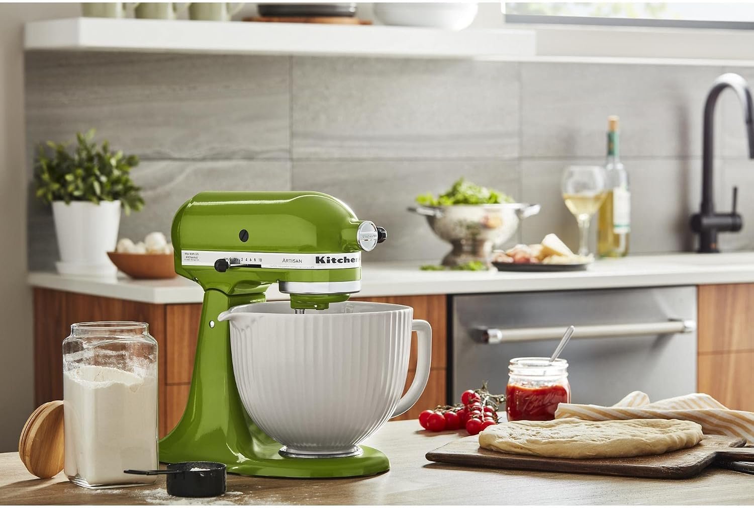 KitchenAid 5 Quart Classic Column Ceramic Bowl, KSM2CB5PCC - Image 5