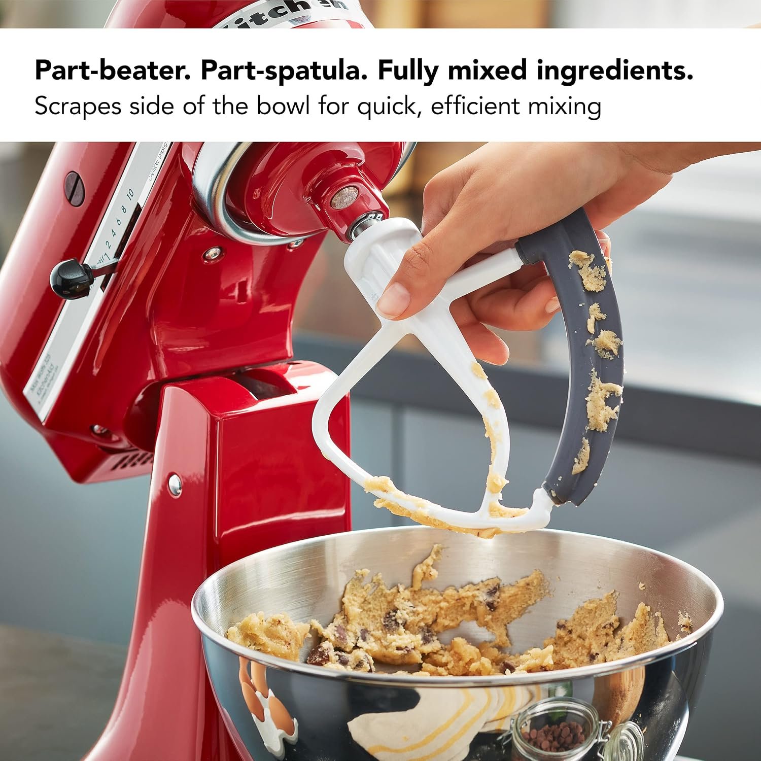 KitchenAid Artisan Series 5 Quart Tilt-Head Stand Mixer (Milkshake) + KitchenAid Tilt-Head Flex Edge Beater - Image 8