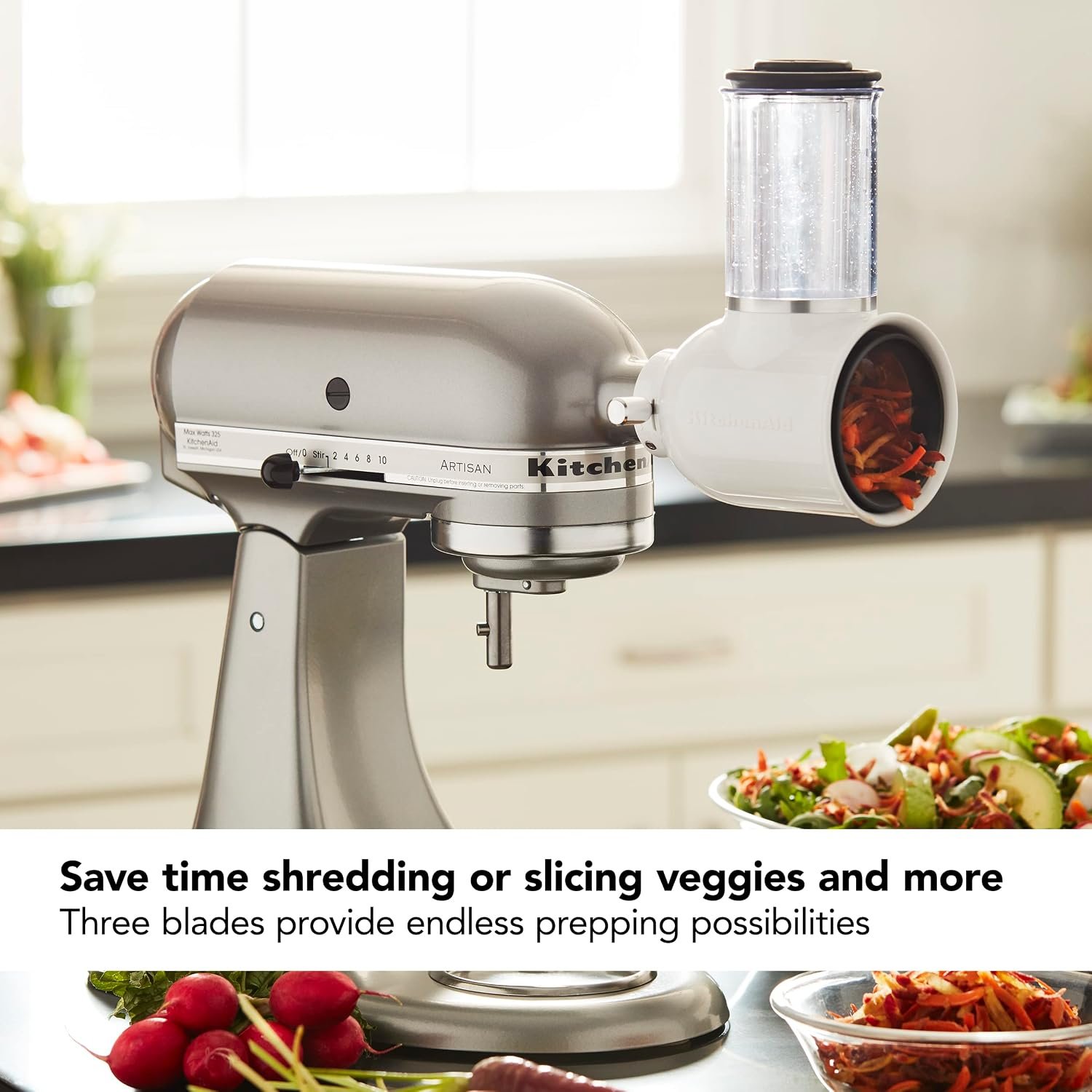 KitchenAid Fresh Prep Slicer/Shredder Attachment, KSMVSA - Image 4