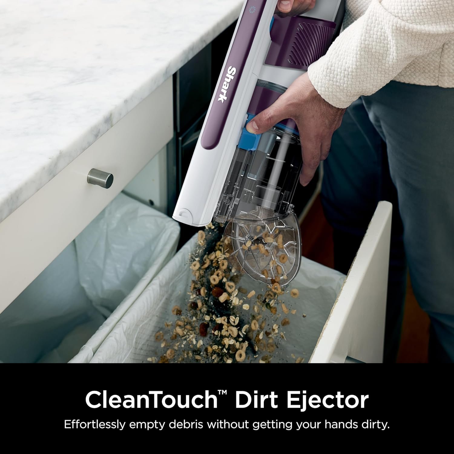 Shark® PowerPro Cordless Vacuum, IZ370HC | Hypervelocity Suction, Floor Detect, HEPA Filtration System and Anti-Allergen Complete Seal, Up to 50-Min Runtime - Image 7