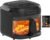 7.4QT Glass Air Fryer with Glass Basket, Black | Visible Window Lid, Digital Control, 360° Air Circulation, Oil-Free Cooking & Baking, Nonstick, Dishwasher Safe Easy Clean