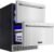 BODEGACOOLER Outdoor Beverage Refrigerator,24 Inch Double Drawer Fridge,Stainless Steel Drink Refrigerator,Under Counter or Built-in Hold 149 Cans Beer Soda Drinks,Home,Bar,Outdoor Barbeque,Patio,Yard