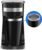 Elite Gourmet EHC111A Maxi-Matic Personal 14oz Single-Serve Compact Coffee Maker Brewer, Includes Stainless Steel Interior Thermal Travel Mug, Compatible with Coffee Grounds, ReCaable Filter, Black