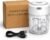 Electric Mini Food Chopper, USB Rechargeable Garlic Chopper & Vegetable Mincer, 250ML Portable Mini Food Processor for Garlic, Onion, Chili, Baby Food, One-Touch Easy Kitchen Prep