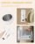VICBINLY Travel Electric Tea Kettle, 450ml Portable Kettle, Mini Tea Kettle, One Cup Hot Water Boiler Mini Kettle Automatic Shut Off, Temperature Control, White TKB03