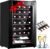 BODEGACOOLER Wine Cooler, 28 Bottles Small Wine Fridge, Freestanding Wine Cellar,Compressor Cooling Mini Fridge with Glass Door 41℉ to 64.4℉ for Red White Champagne, Digital Temperature Control