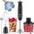 Blackcow Immersion Blender Set for Kitchen,500W Extra Quiet Emulsion Blender Handheld,12 Speed Electric Hand Mixer with BPA Free Attachments:Chopper Bowl,Whisk,Milk Frother,Measuring Cup(Black Set)