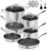 KOCH SYSTEME CS Tri-Ply Hybrid Nonstick Stainless Steel Pots and Pans Set