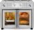 Emeril Lagasse Everyday French Door 360 Air Fryer, 25-QT Capacity, Dual Temperture Zone cooks 2 different ways, Stainless Steel | Dual-zone 25QT air fryer oven cooks two foods at once with synchronized settings and faster convection cooking.