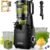 SUSTEAS Juicer Machines, 5.3″ Large Feed Chute Fits Whole Fruits & Vegetables, 64oz Batch Capacity Slow Masticating Cold Press Juicer,250W, Easy Clean, High Juice Yield Home Juicer, Premium Black