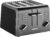 Cuisinart CPT-142BKC 4-Slice Compact Toaster, Black | Cuisinart toaster 4 slice capacity with wide slots, versatile toasting, removable crumb tray & cord wrap, CPT-142BKC